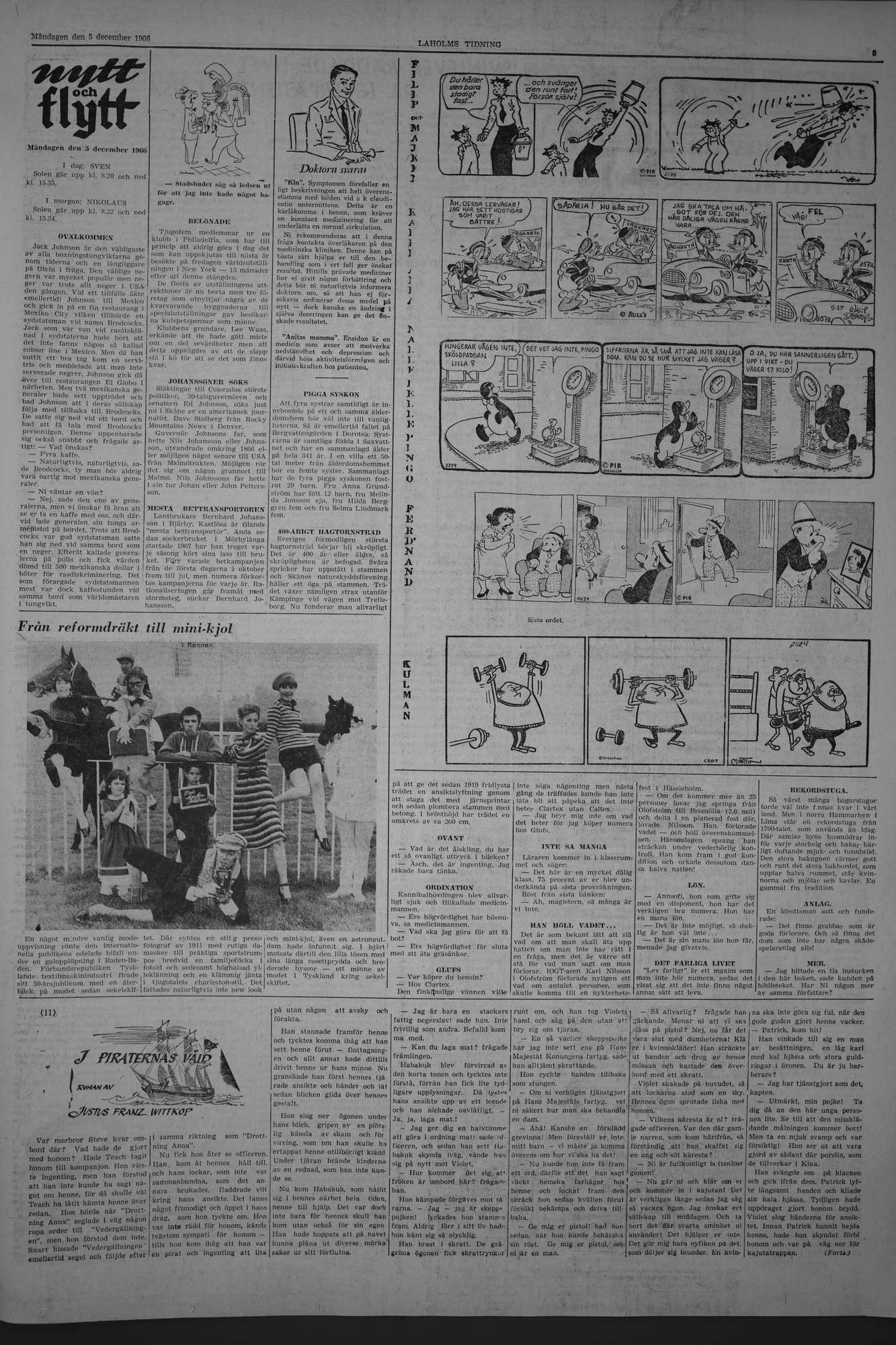 Laholms Tidning Måndag 5 december 1966, sida 5