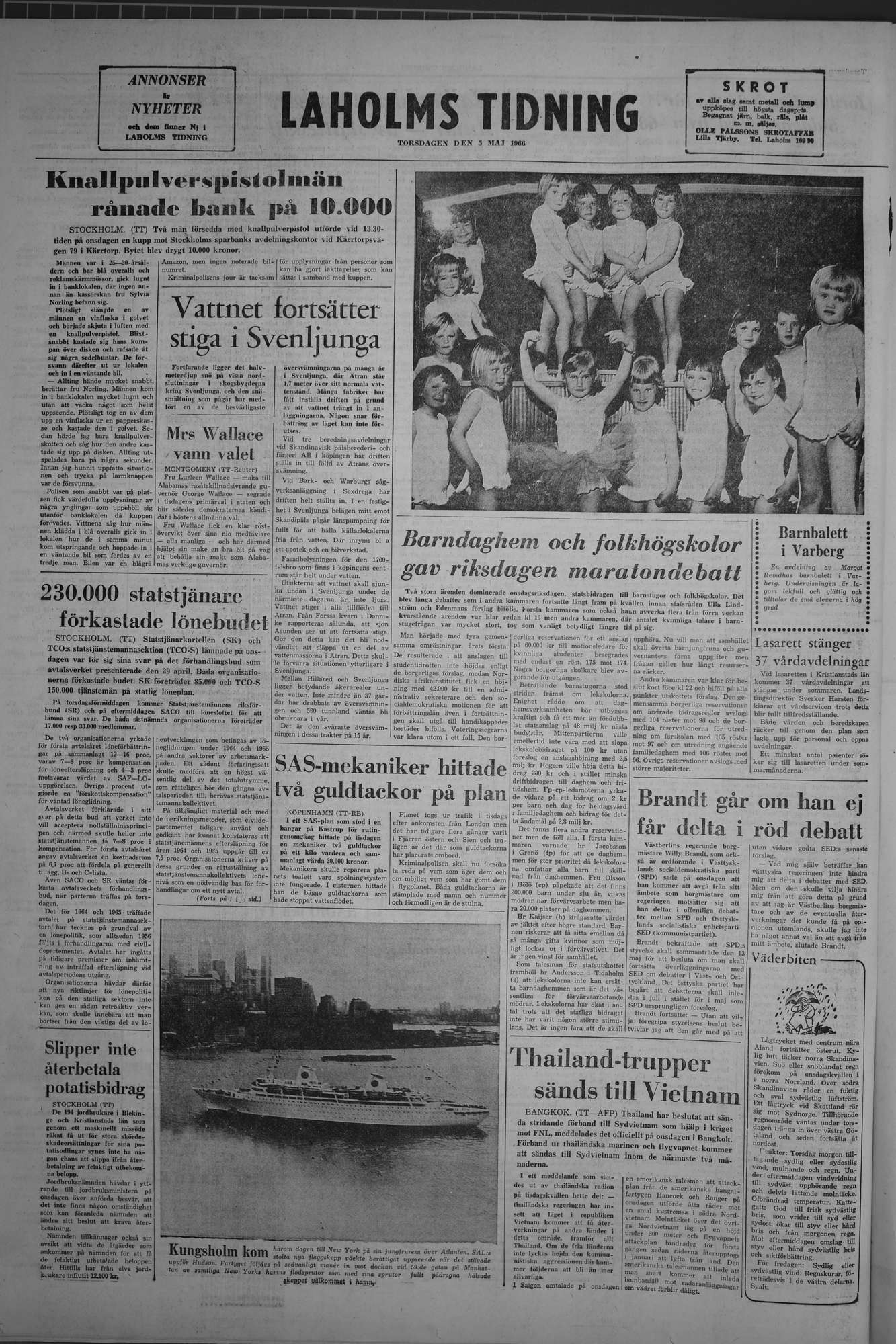Laholms Tidning Torsdag 5 maj 1966, sida 8