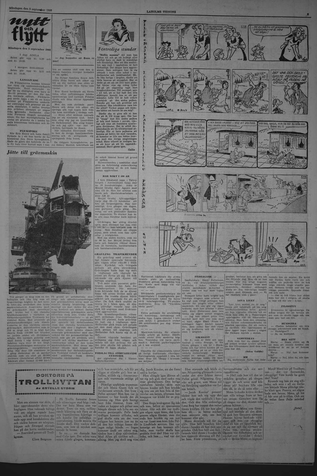 Laholms Tidning Måndag 5 september 1966, sida 5