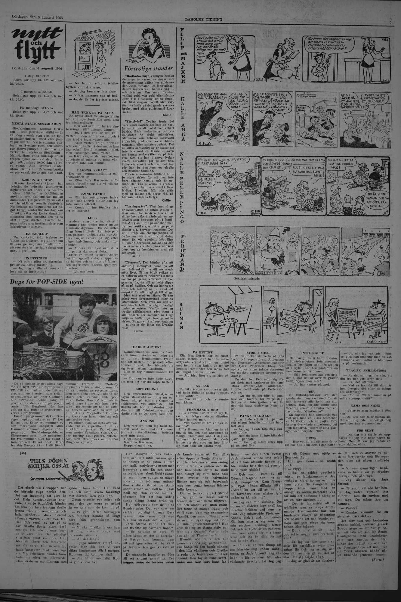 Laholms Tidning Lördag 6 augusti 1966, sida 5