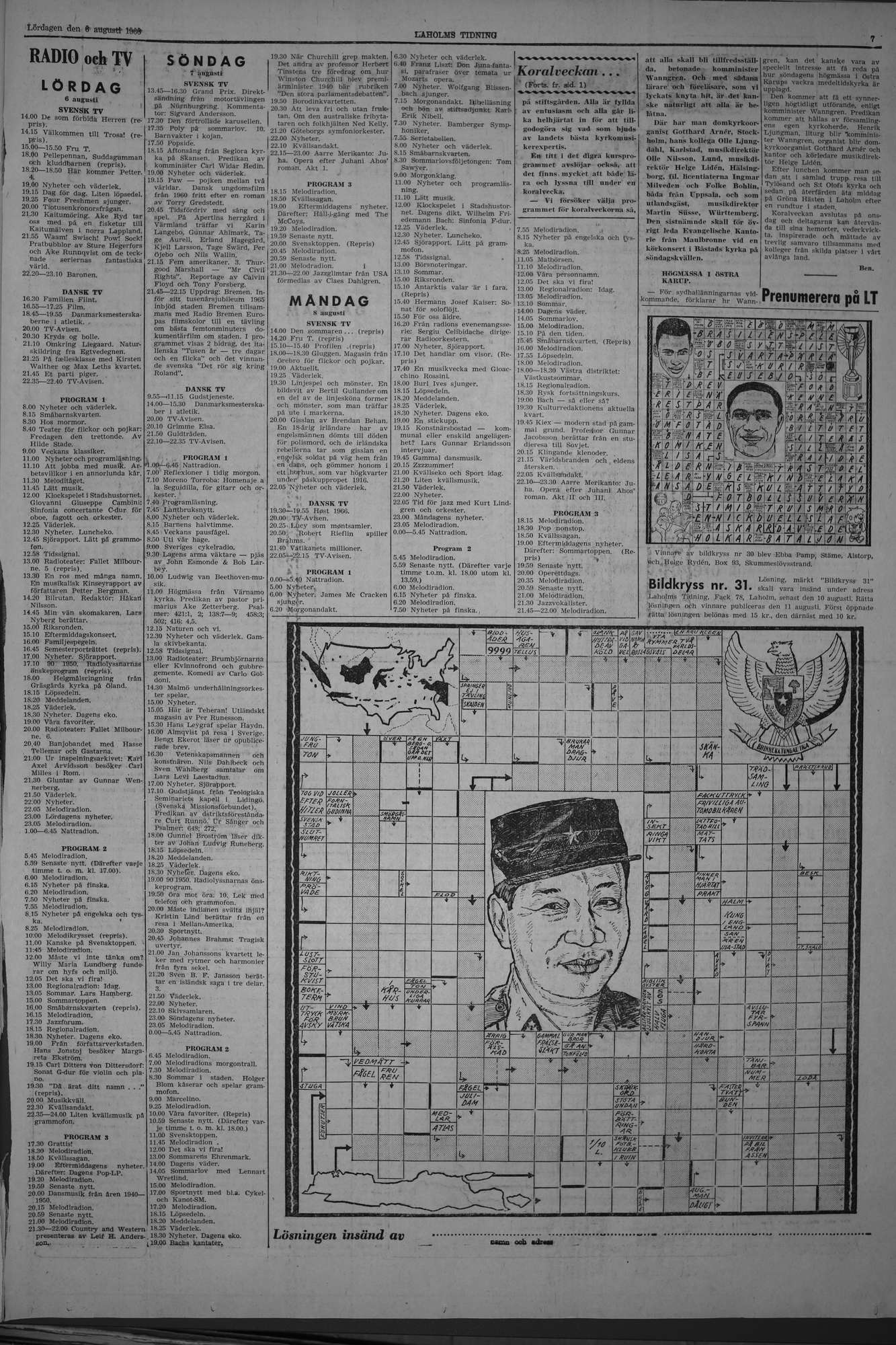 Laholms Tidning Lördag 6 augusti 1966, sida 7