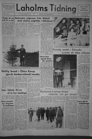 Förstasidan, Tisdag 6 december 1966
