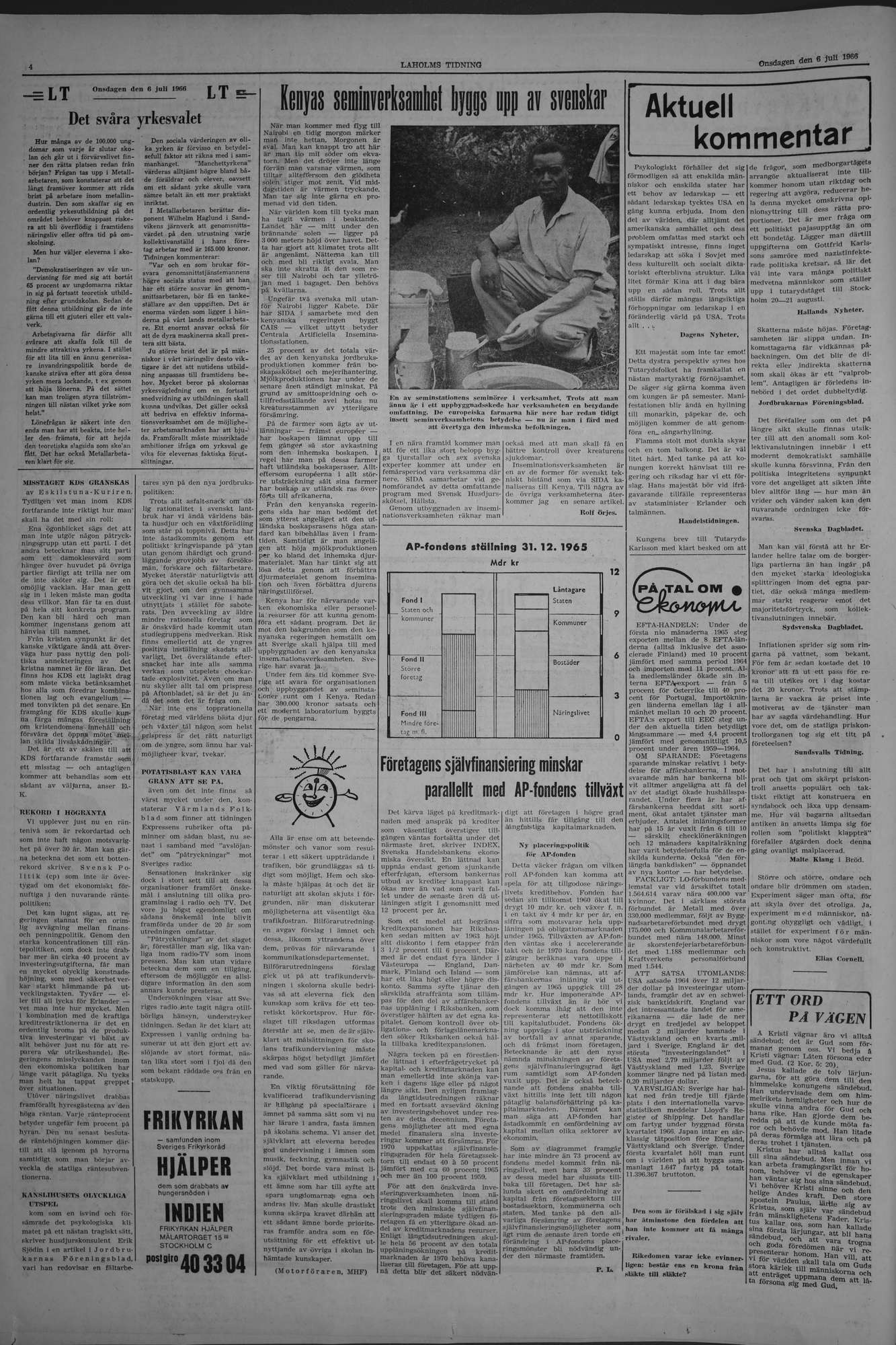 Laholms Tidning Onsdag 6 juli 1966, sida 4