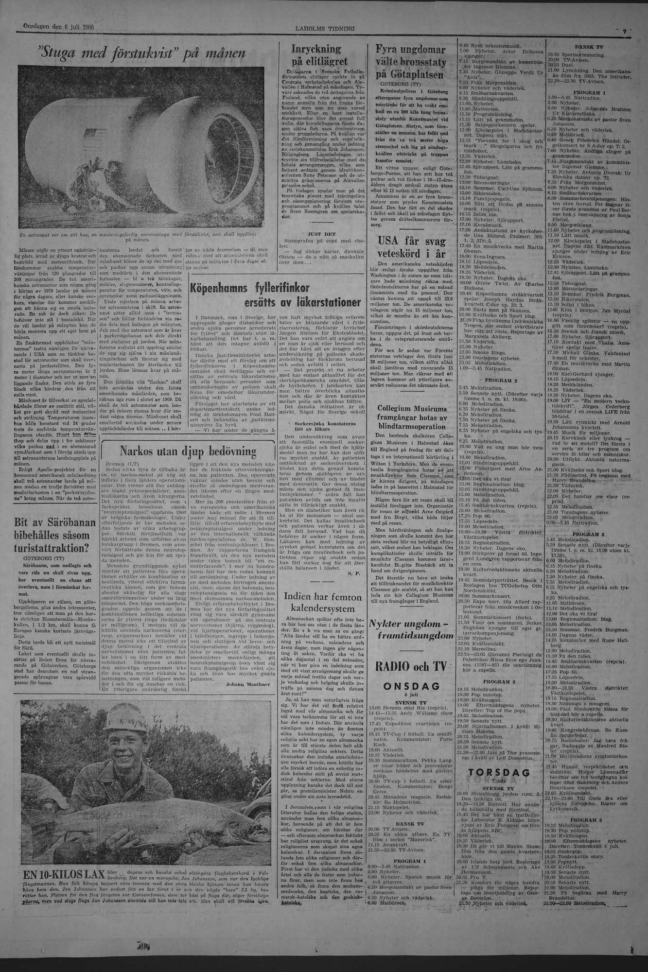 Laholms Tidning Onsdag 6 juli 1966, sida 7