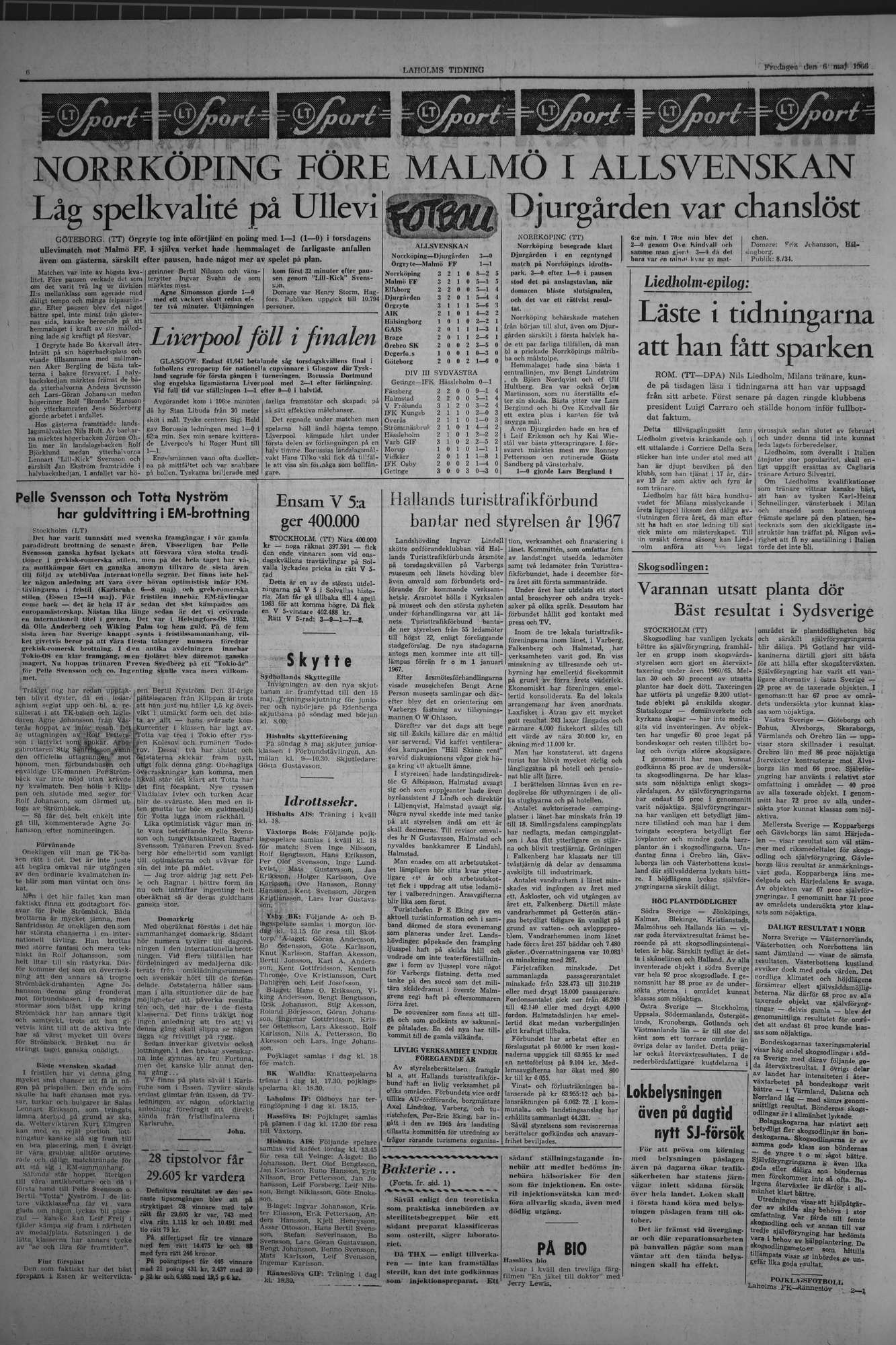 Laholms Tidning Fredag 6 maj 1966, sida 6
