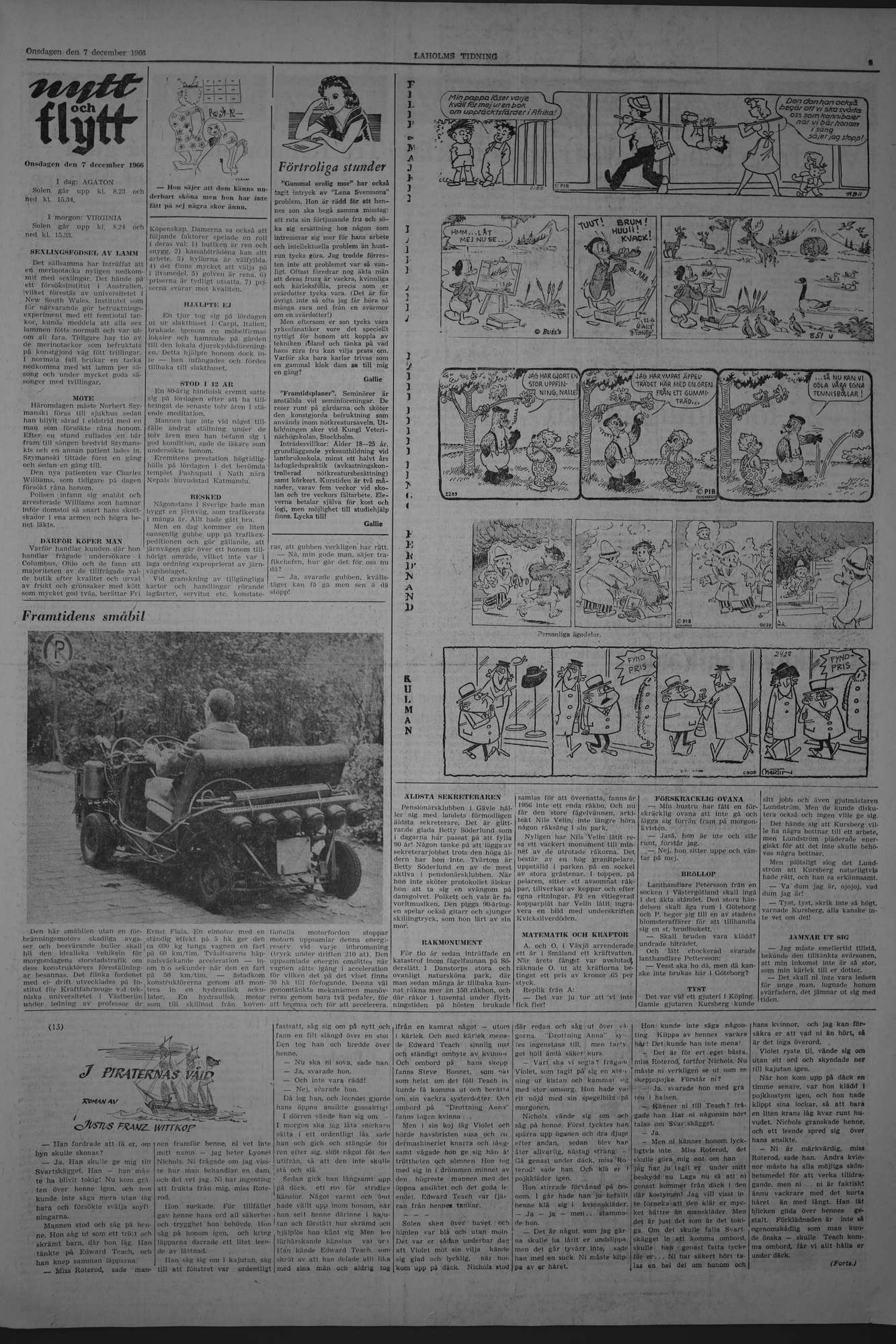 Laholms Tidning Onsdag 7 december 1966, sida 5