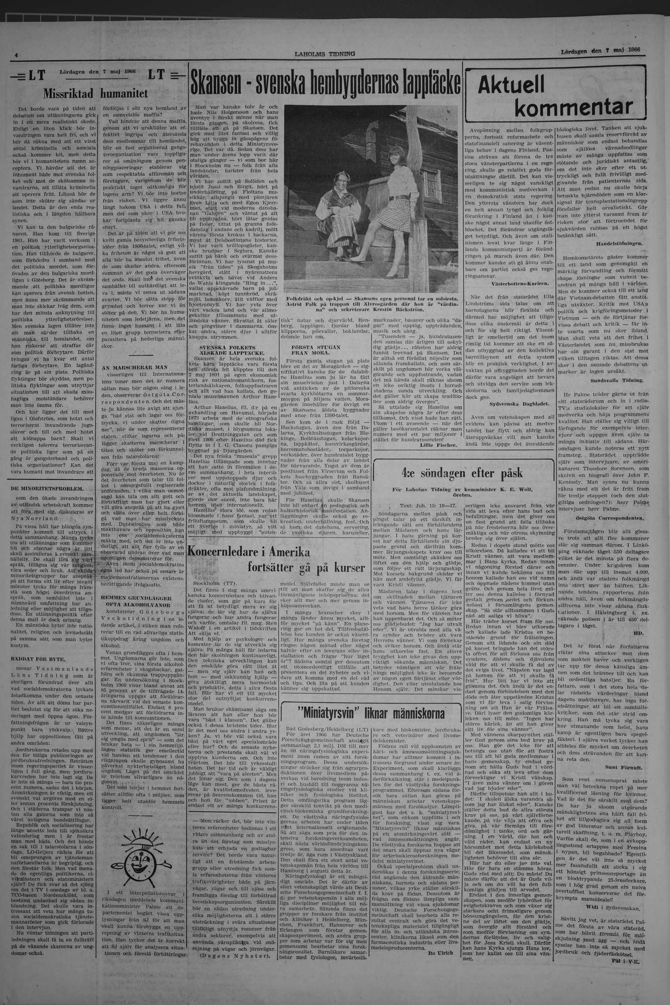 Laholms Tidning Lördag 7 maj 1966, sida 4