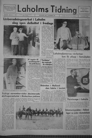Förstasidan, Måndag 7 november 1966