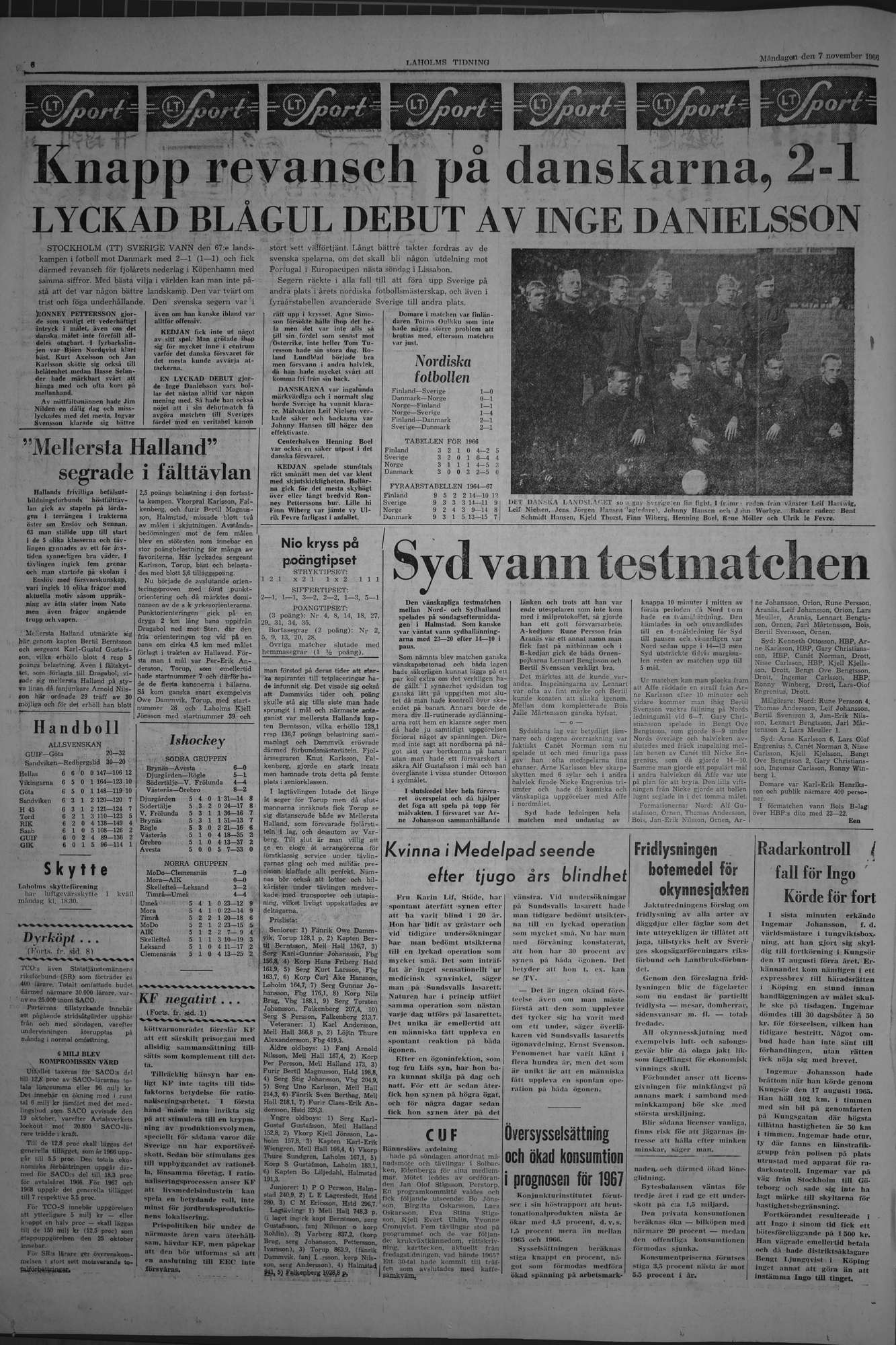 Laholms Tidning Måndag 7 november 1966, sida 6