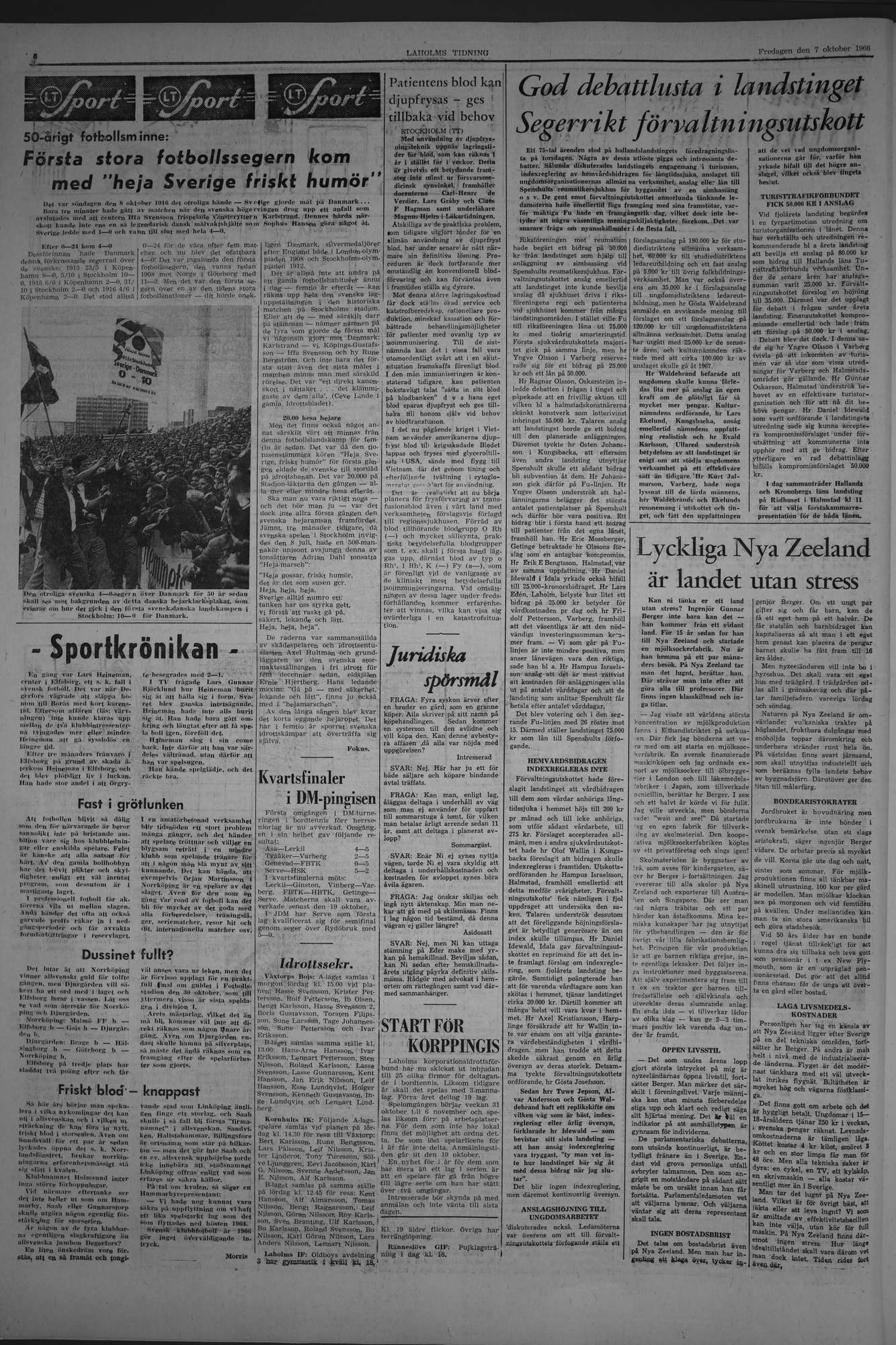 Laholms Tidning Fredag 7 oktober 1966, sida 6