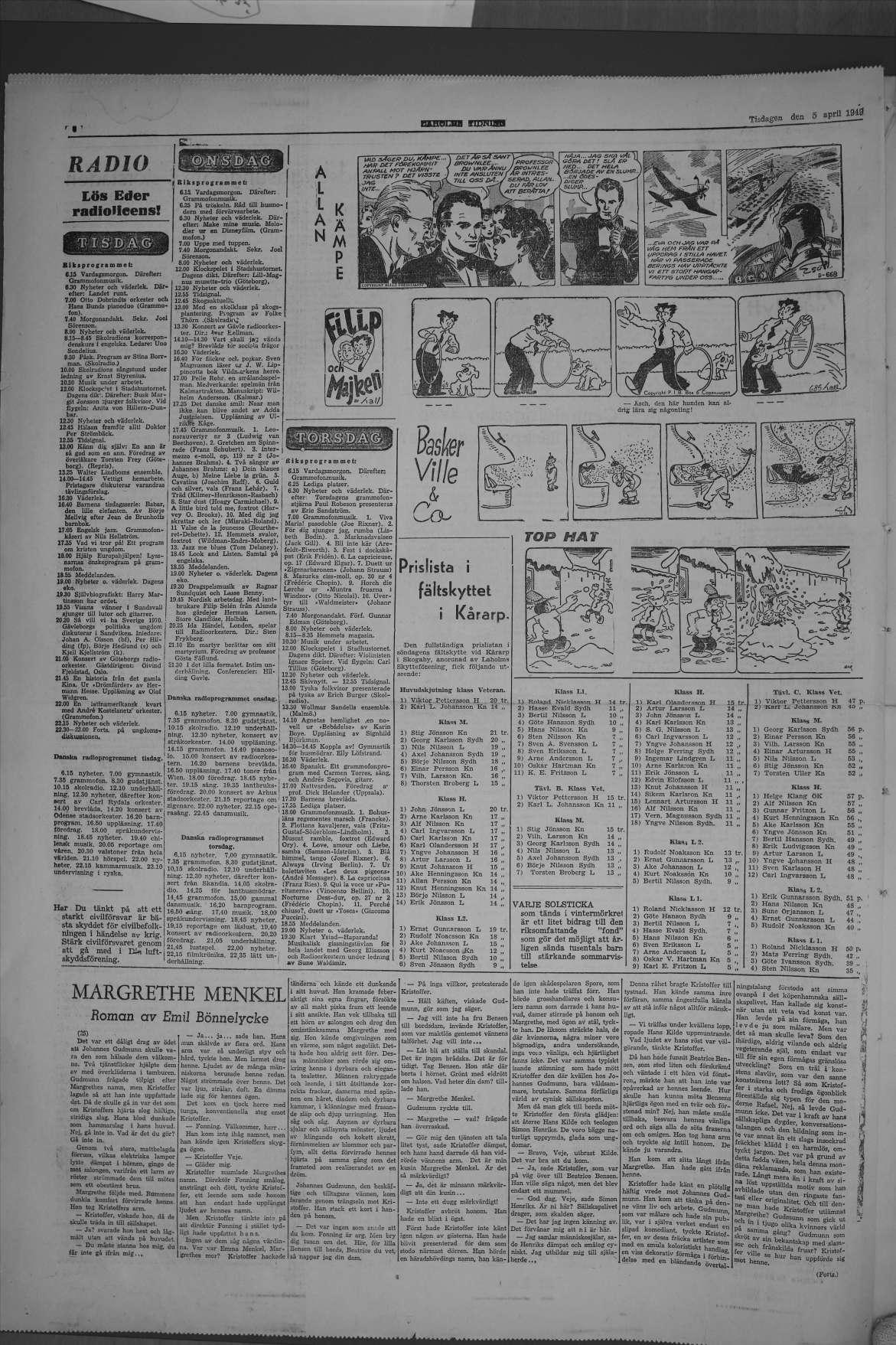 Laholms Tidning Tisdag 5 april 1949, sida 6