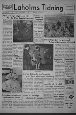Förstasidan, Fredag 8 juli 1966