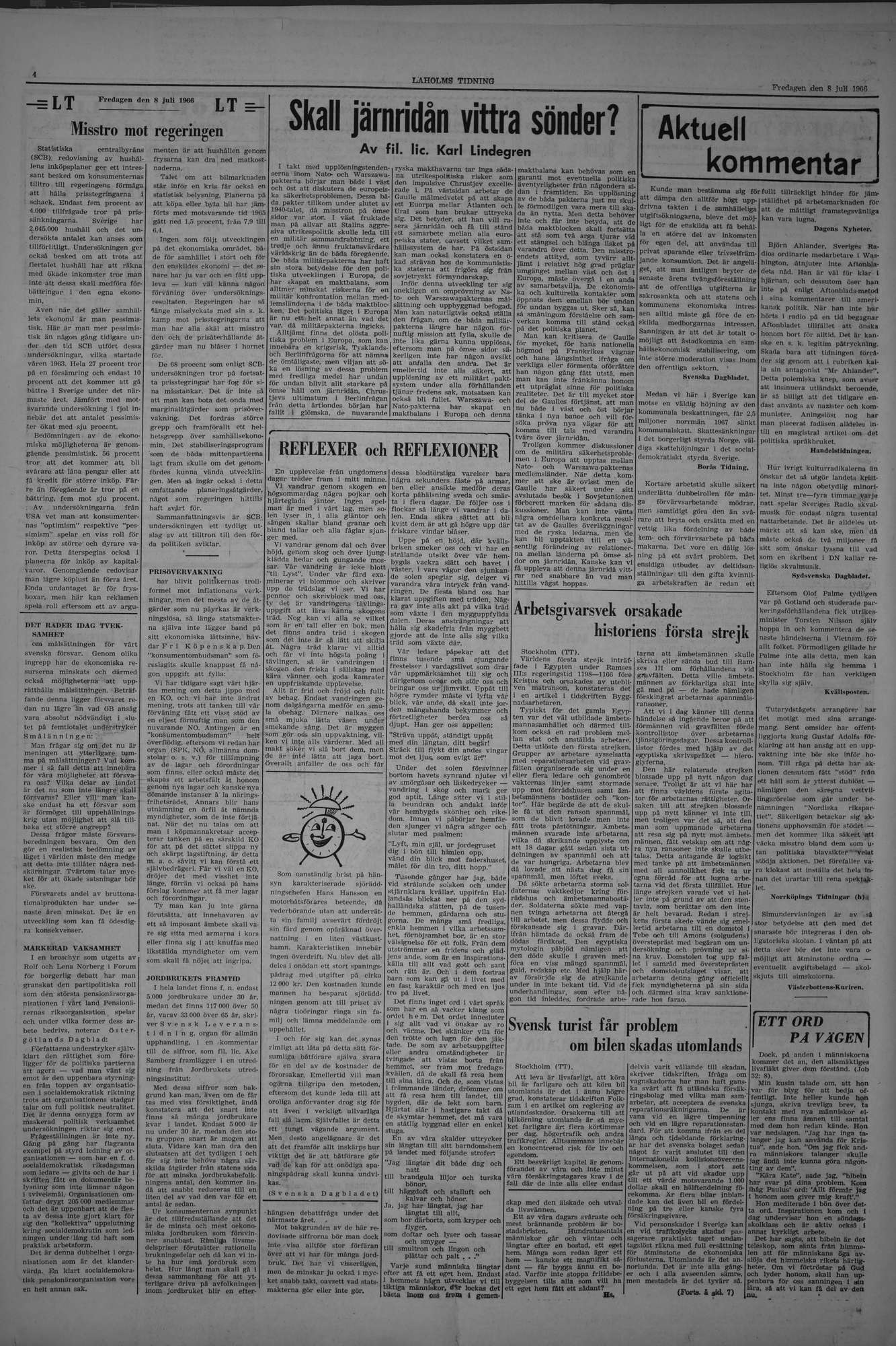 Laholms Tidning Fredag 8 juli 1966, sida 4
