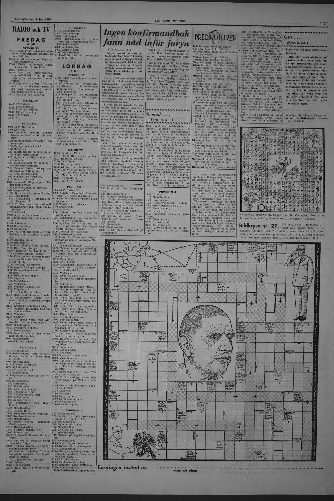 Laholms Tidning Fredag 8 juli 1966, sida 7
