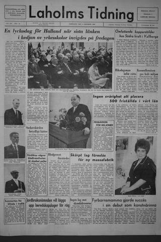 Förstasidan, Lördag 8 oktober 1966