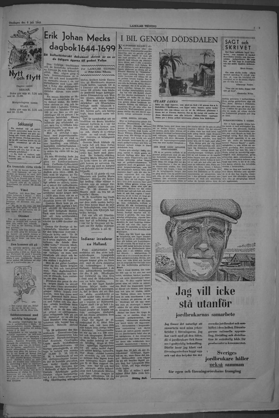 Laholms Tidning Onsdag 6 juli 1949, sida 5
