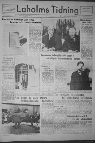 Förstasidan, Lördag 1 april 1967