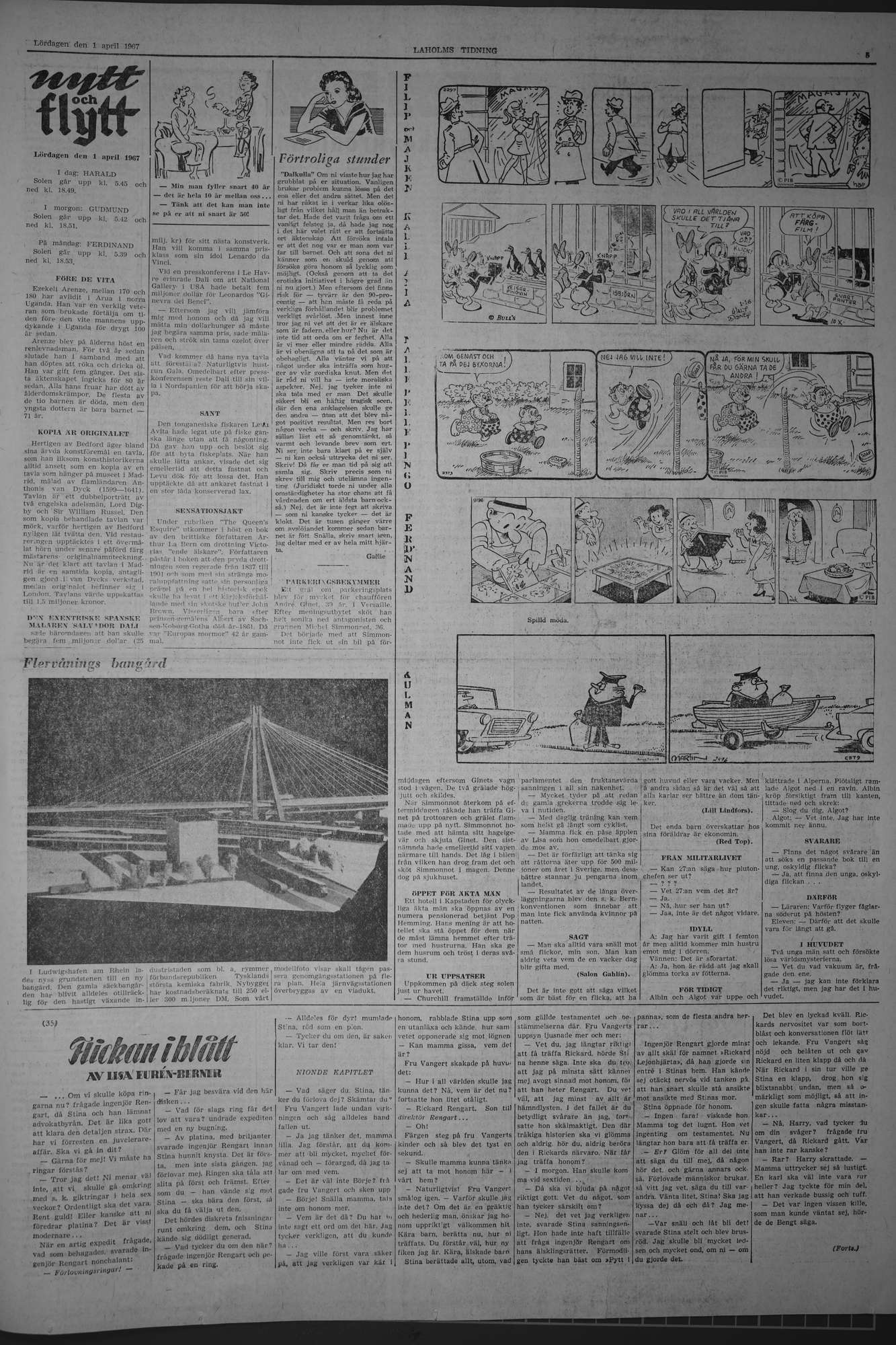 Laholms Tidning Lördag 1 april 1967, sida 5