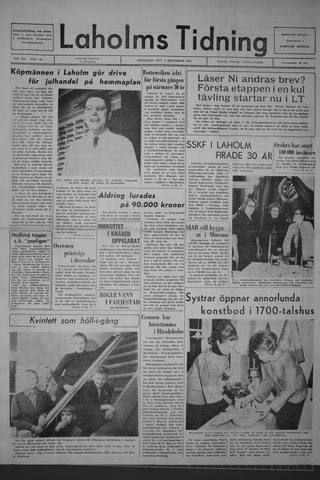 Förstasidan, Fredag 1 december 1967