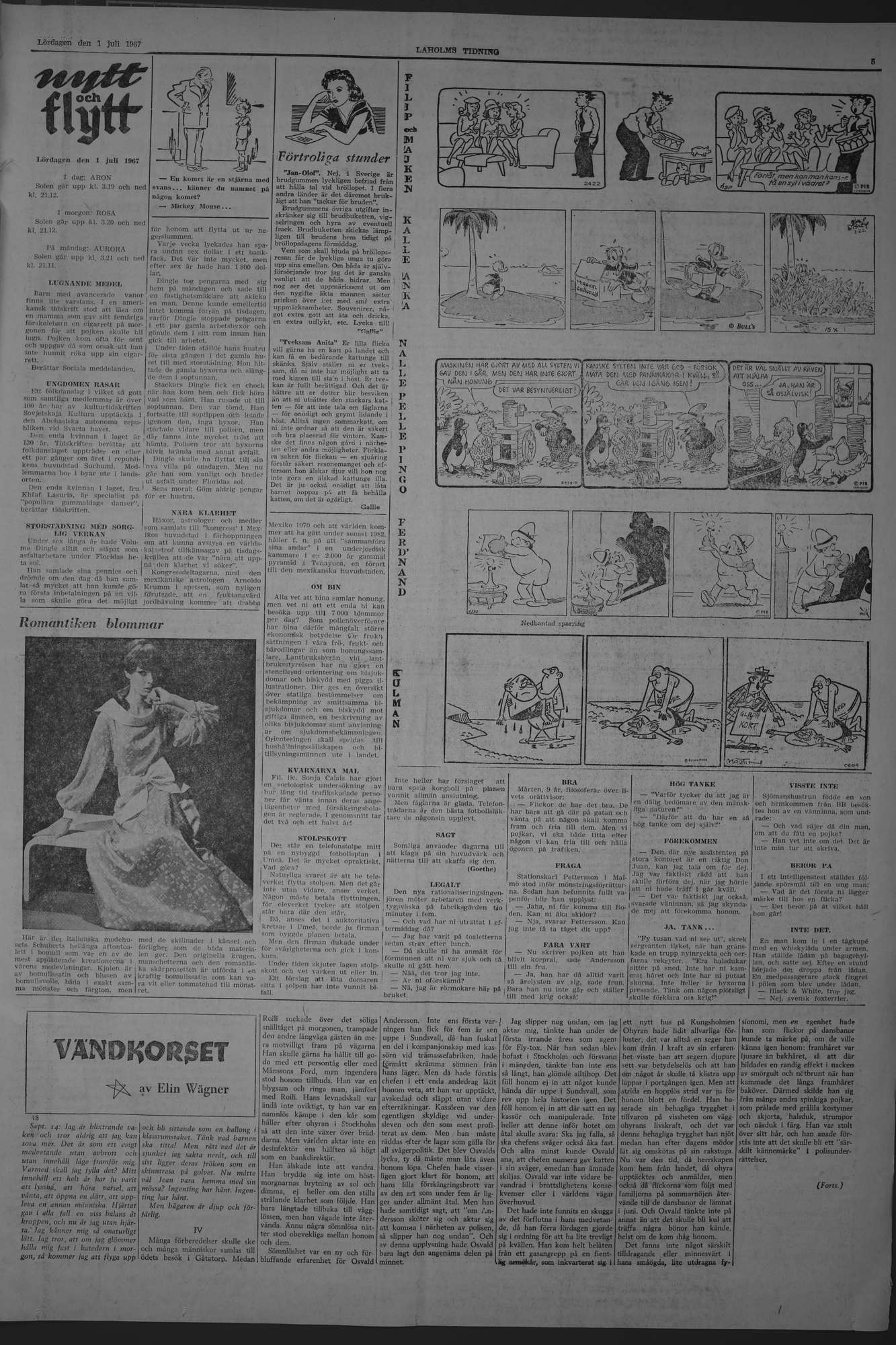 Laholms Tidning Lördag 1 juli 1967, sida 5
