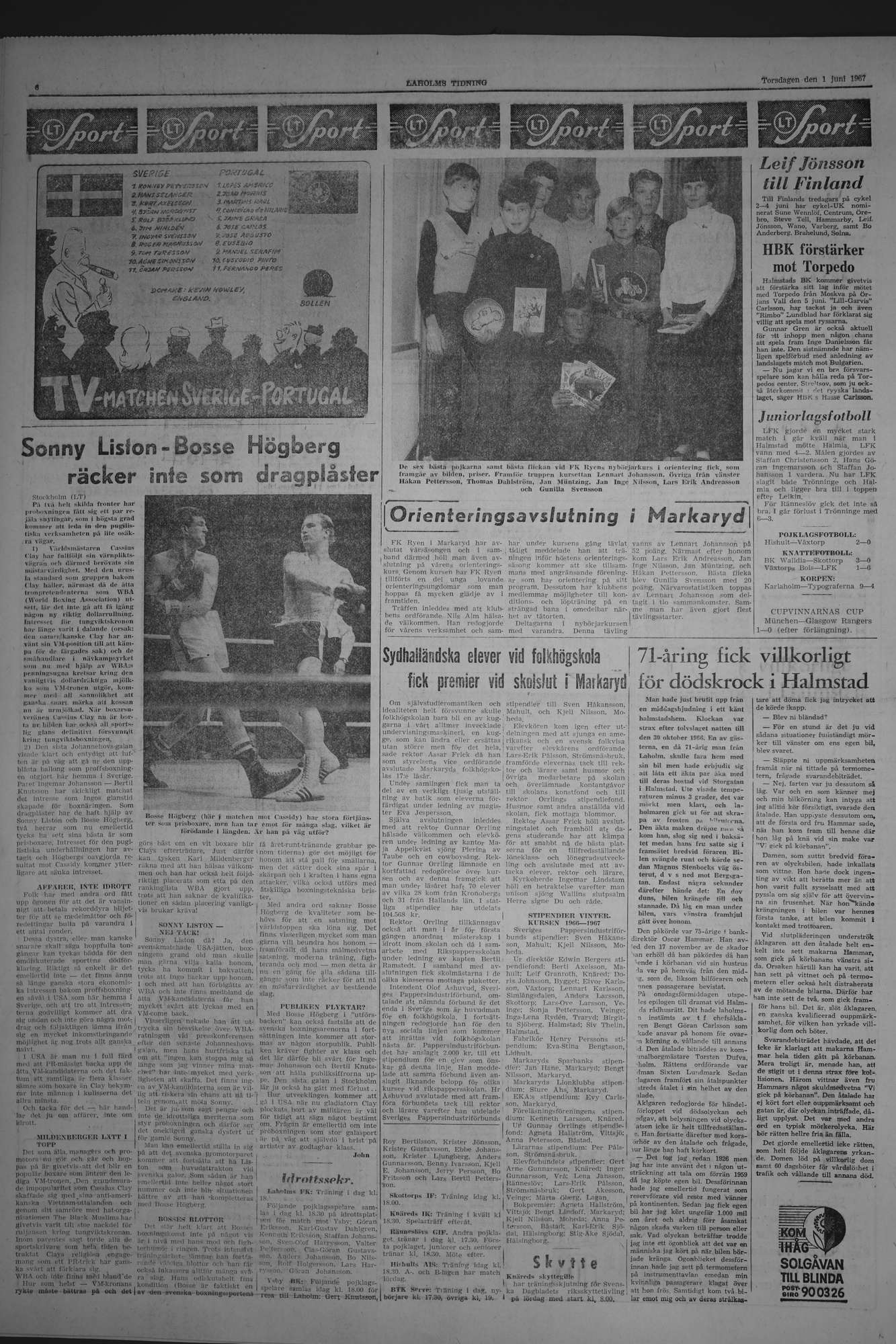 Laholms Tidning Torsdag 1 juni 1967, sida 6