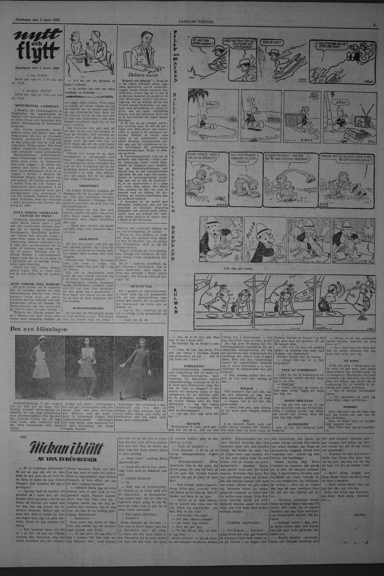 Laholms Tidning Onsdag 1 mars 1967, sida 5