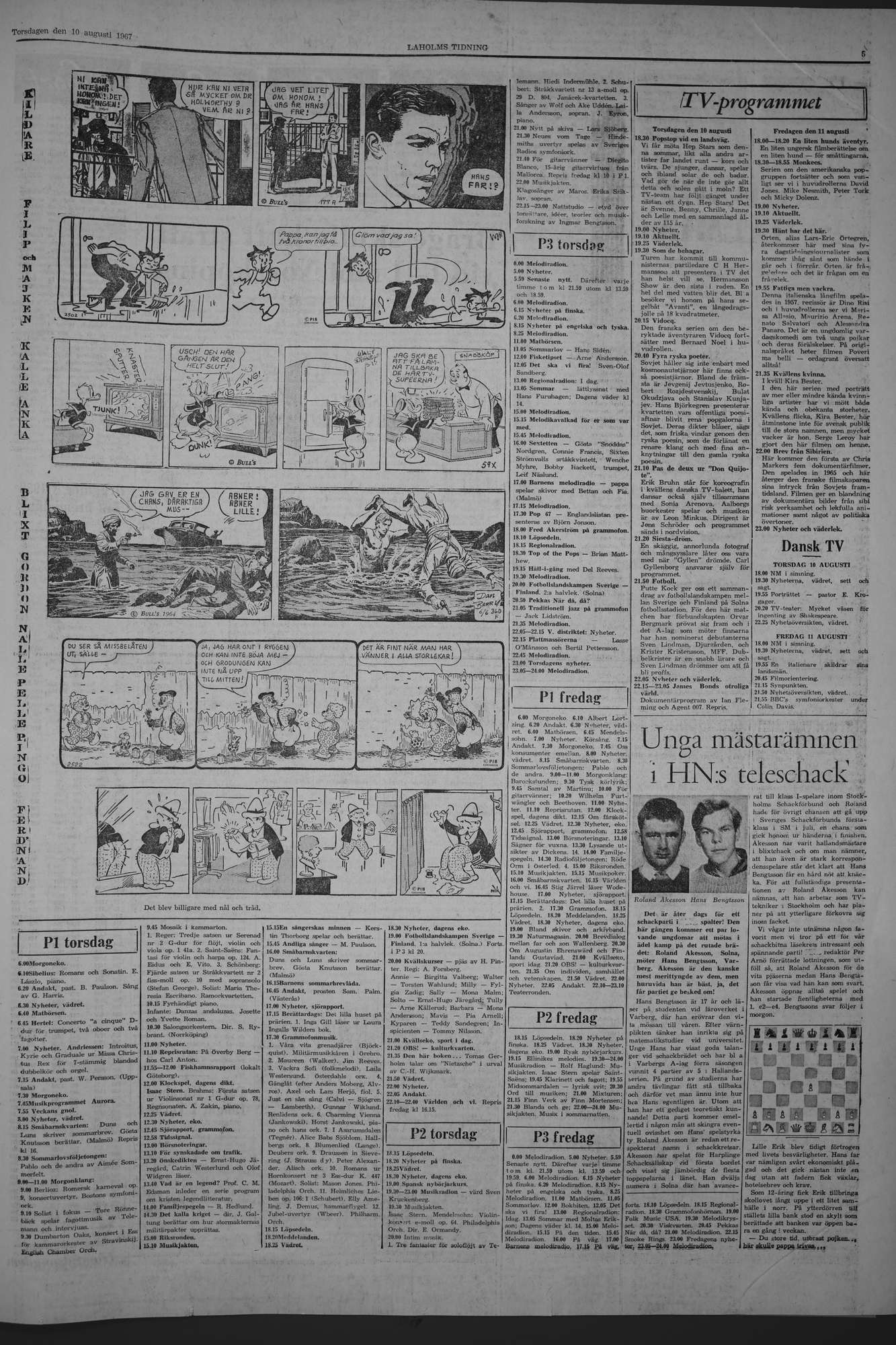 Laholms Tidning Torsdag 10 augusti 1967, sida 5