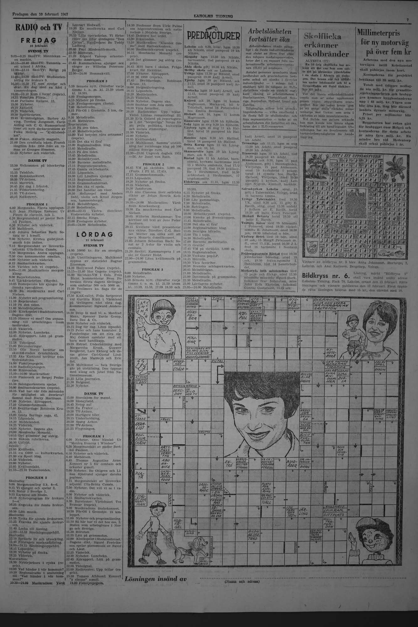 Laholms Tidning Fredag 10 februari 1967, sida 7