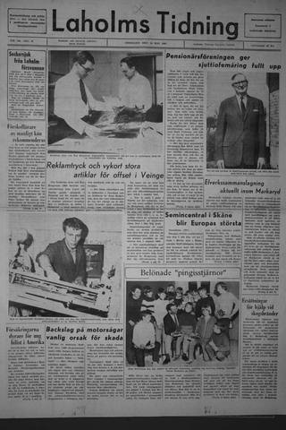 Förstasidan, Onsdag 10 maj 1967