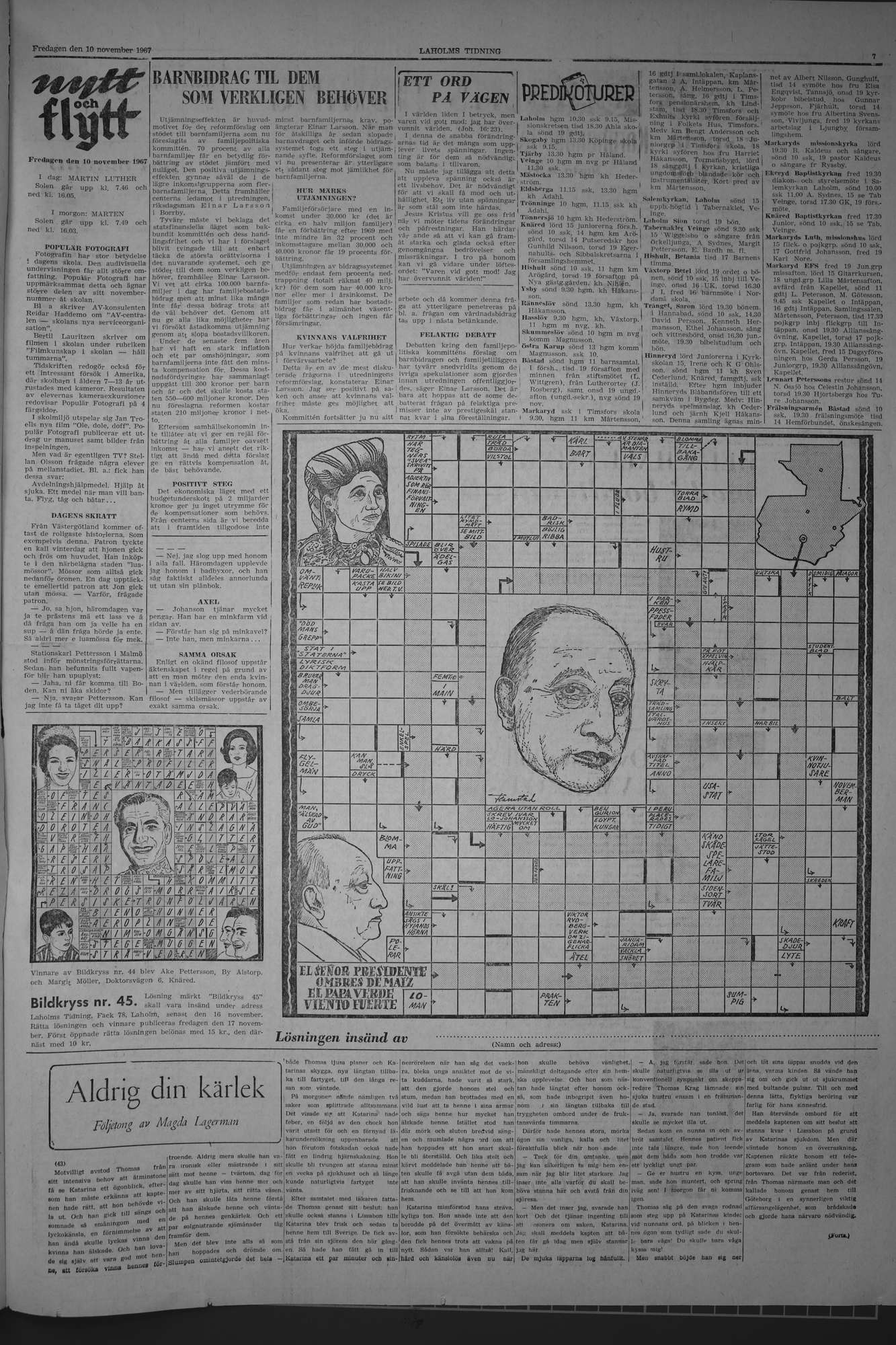 Laholms Tidning Fredag 10 november 1967, sida 7