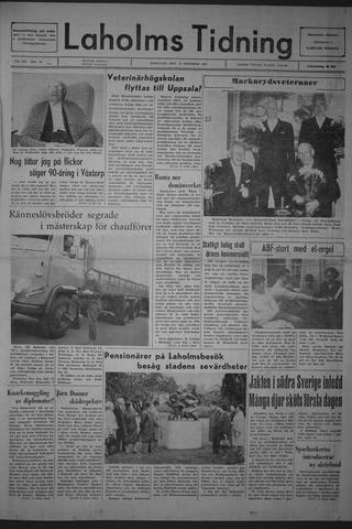 Förstasidan, Tisdag 10 oktober 1967