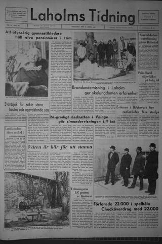 Förstasidan, Tisdag 11 april 1967