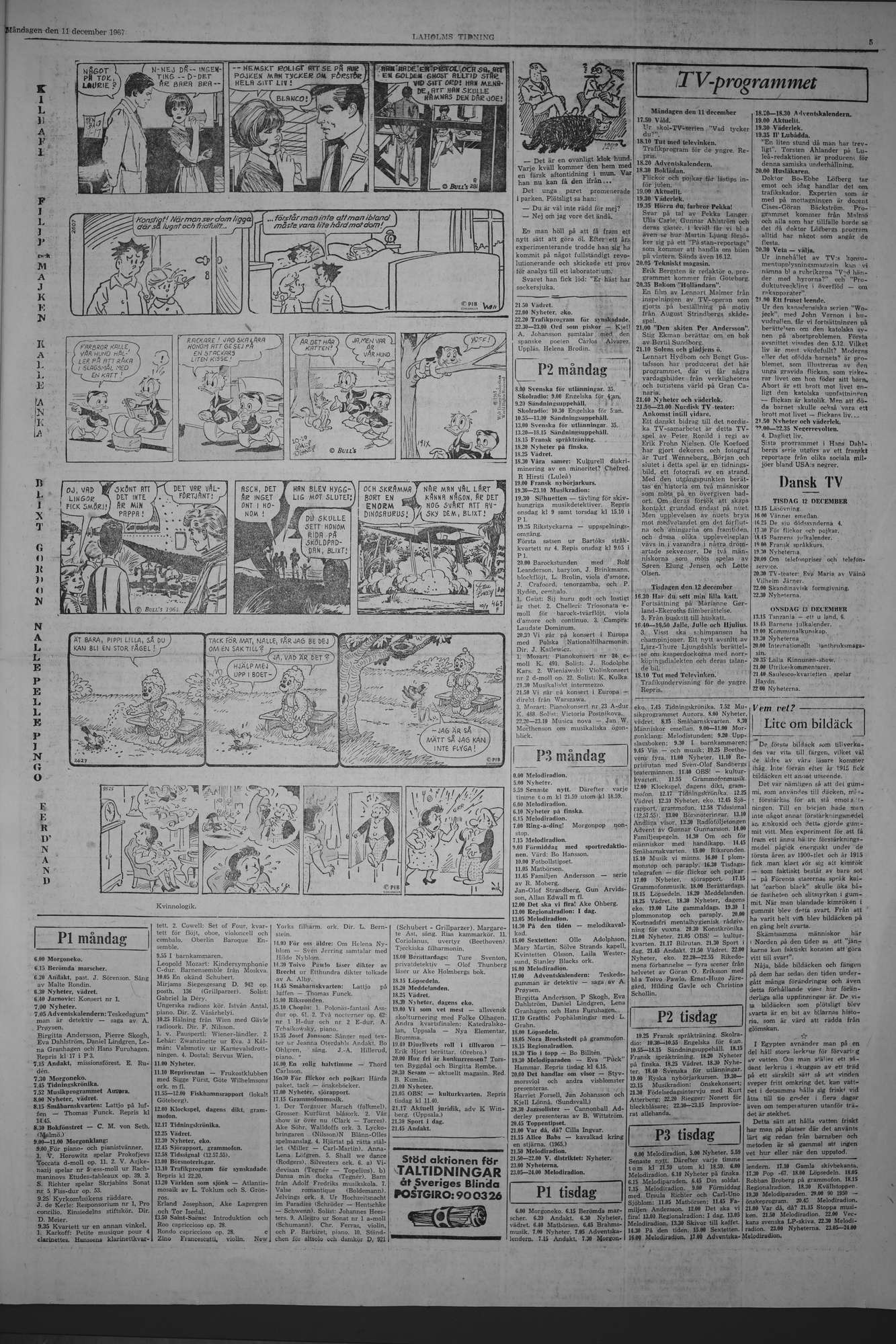 Laholms Tidning Måndag 11 december 1967, sida 5