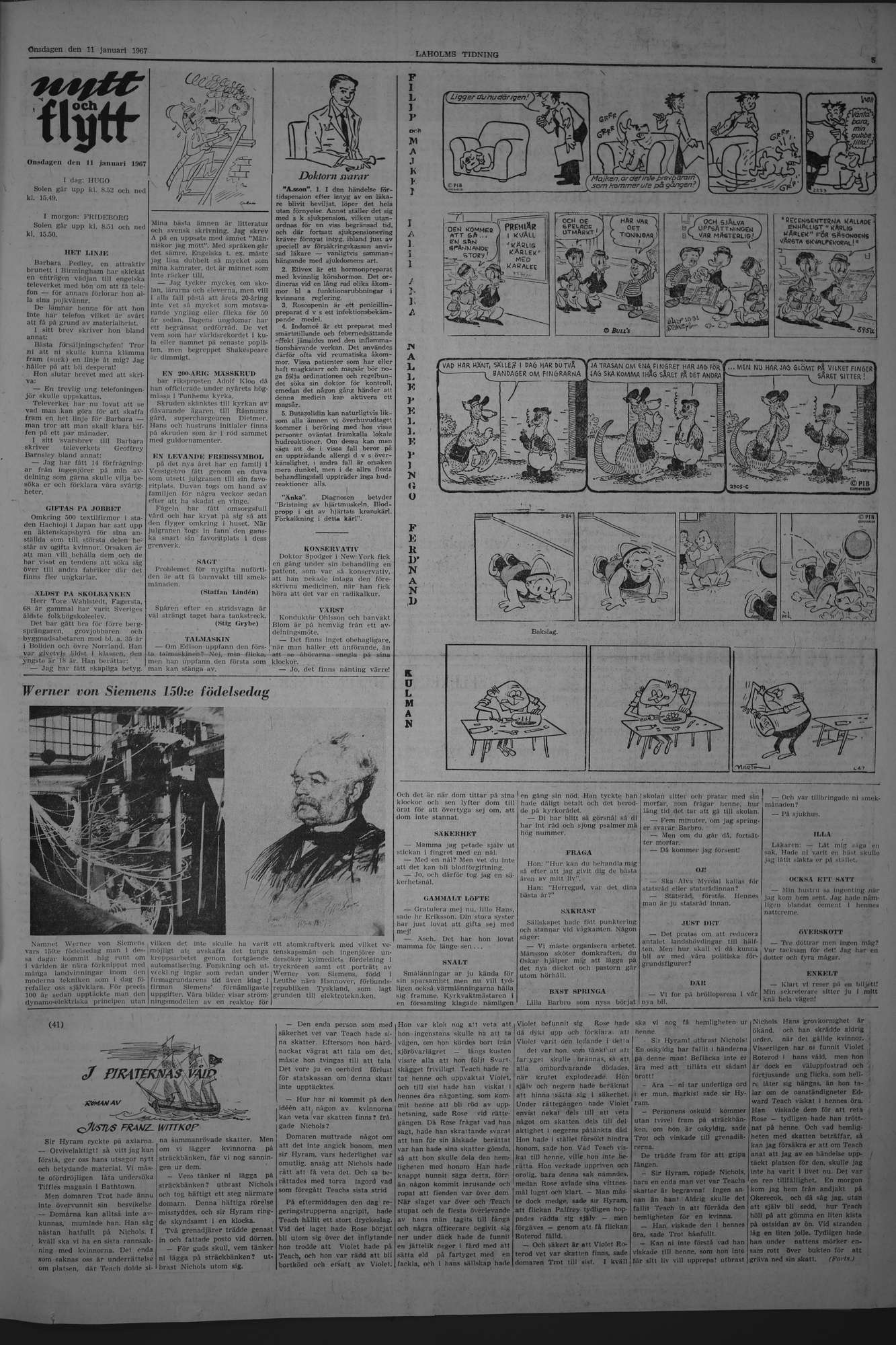 Laholms Tidning Onsdag 11 januari 1967, sida 5