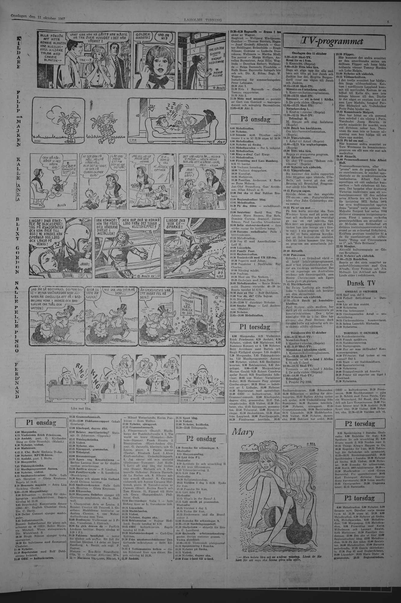 Laholms Tidning Onsdag 11 oktober 1967, sida 5