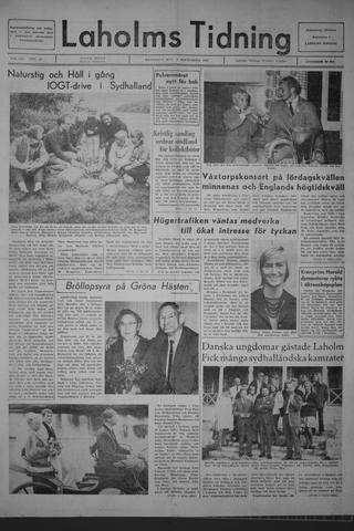 Förstasidan, Måndag 11 september 1967