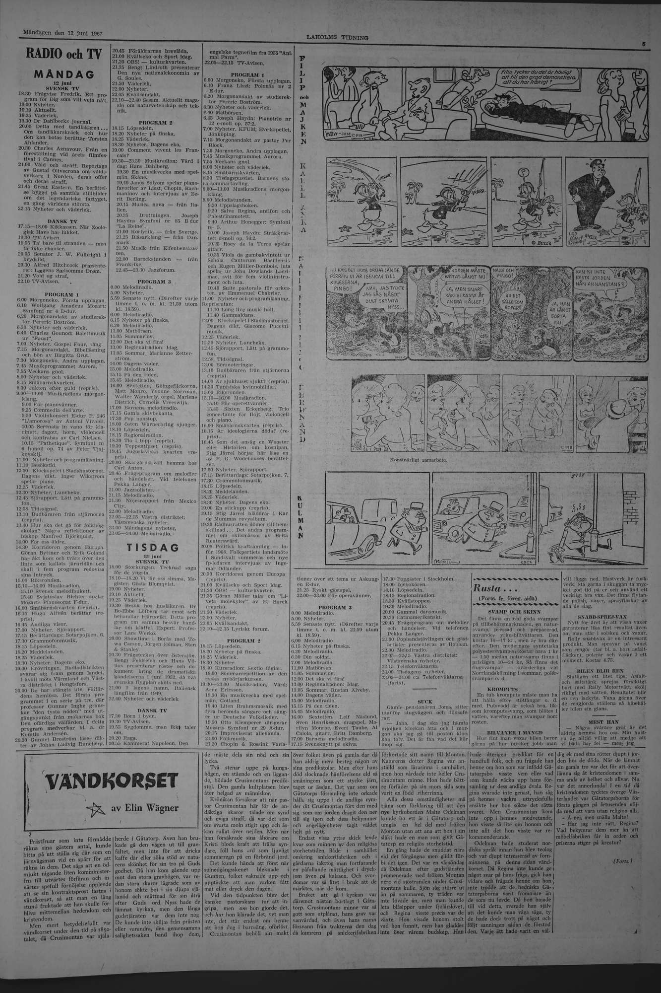 Laholms Tidning Måndag 12 juni 1967, sida 5