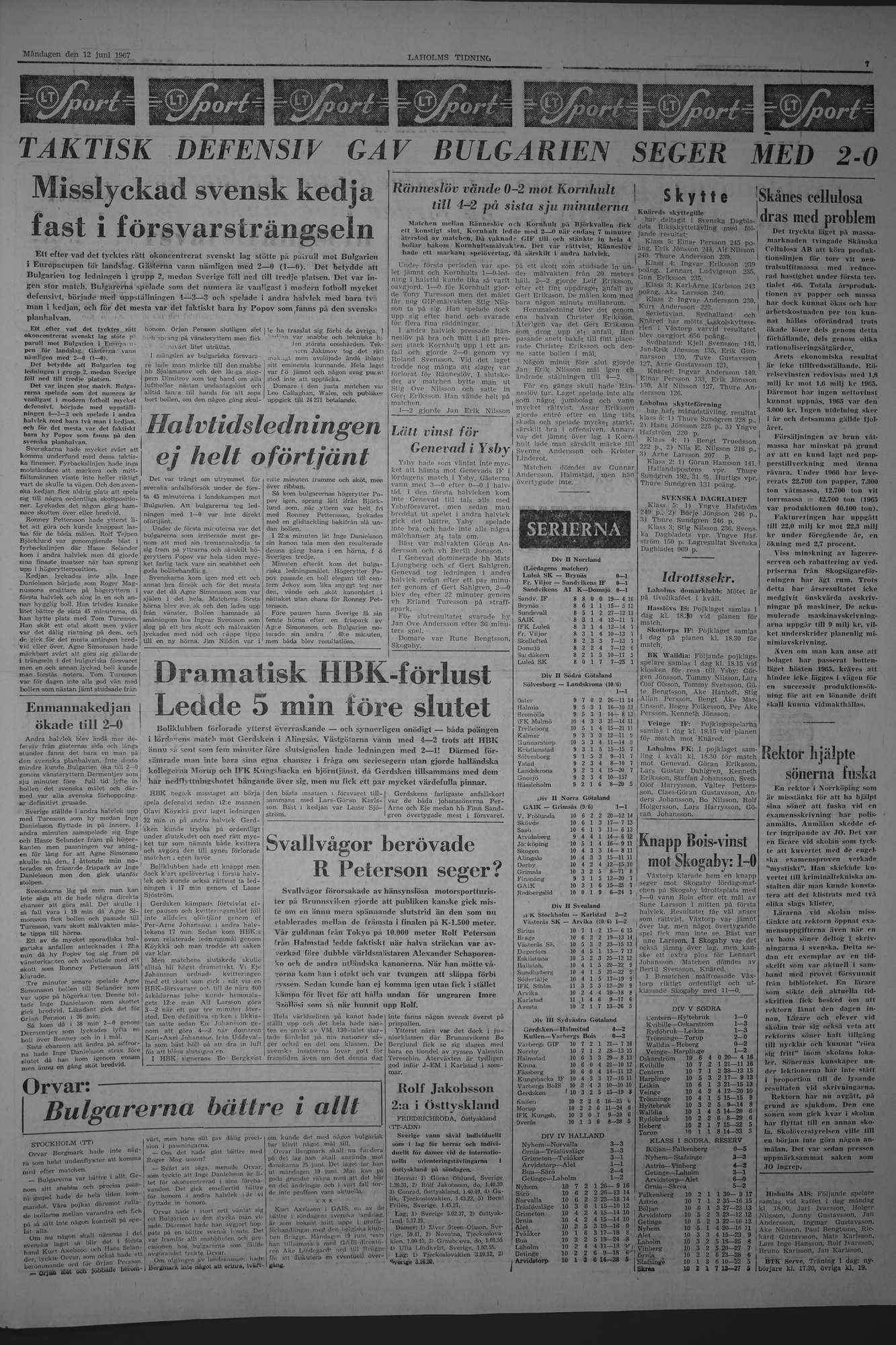 Laholms Tidning Måndag 12 juni 1967, sida 7