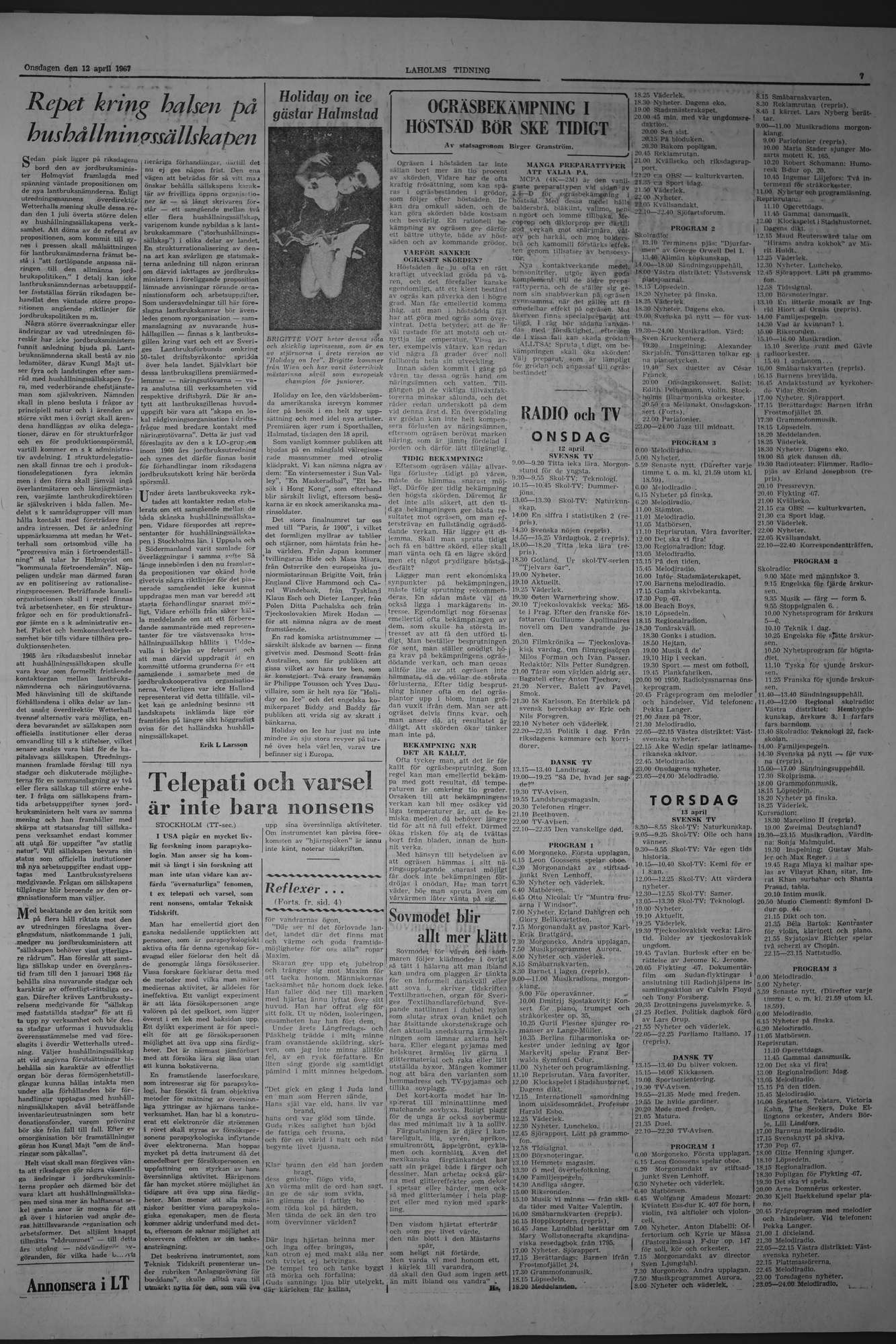 Laholms Tidning Onsdag 12 april 1967, sida 7