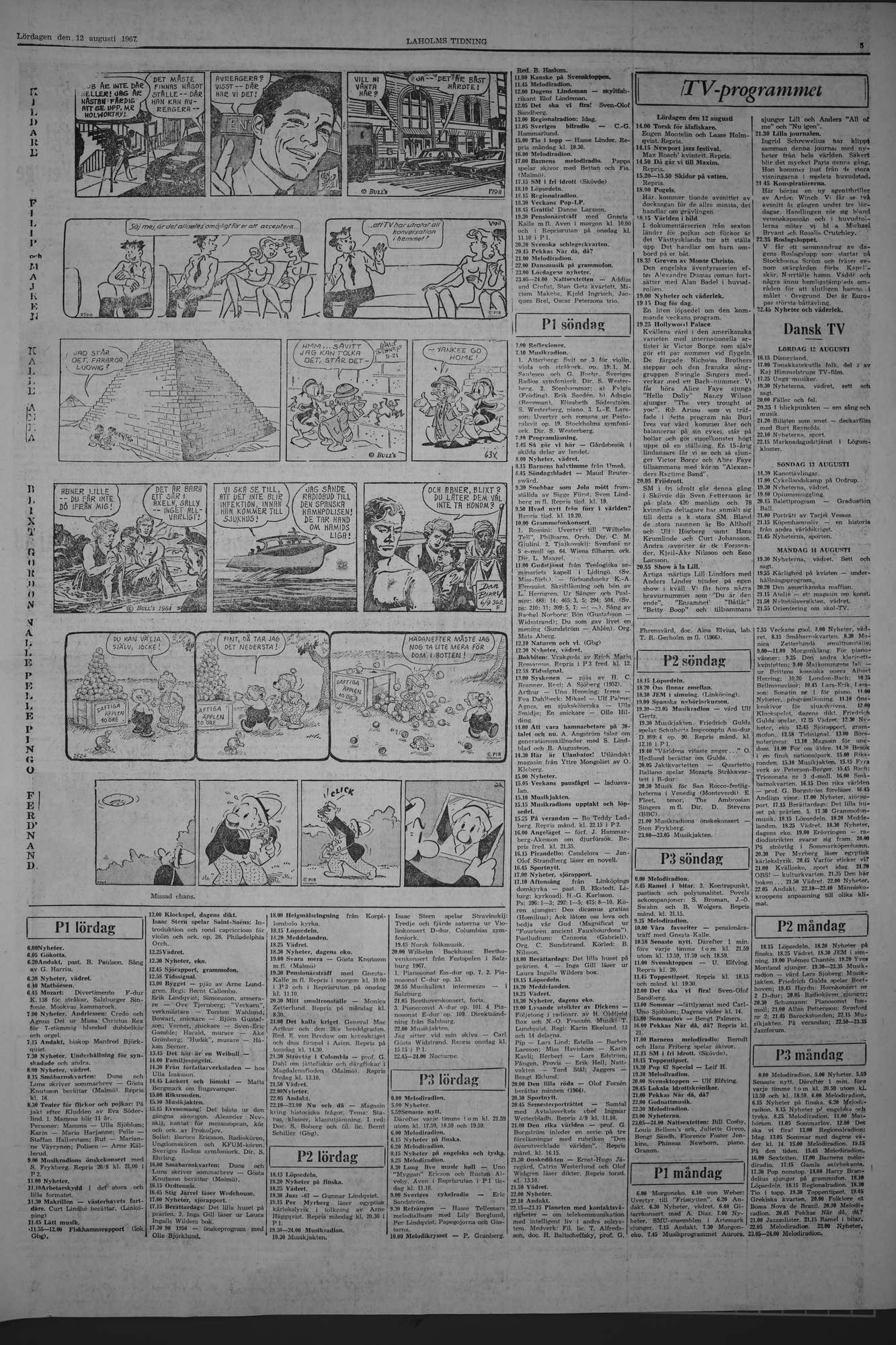 Laholms Tidning Lördag 12 augusti 1967, sida 5