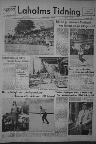 Förstasidan, Onsdag 12 juli 1967