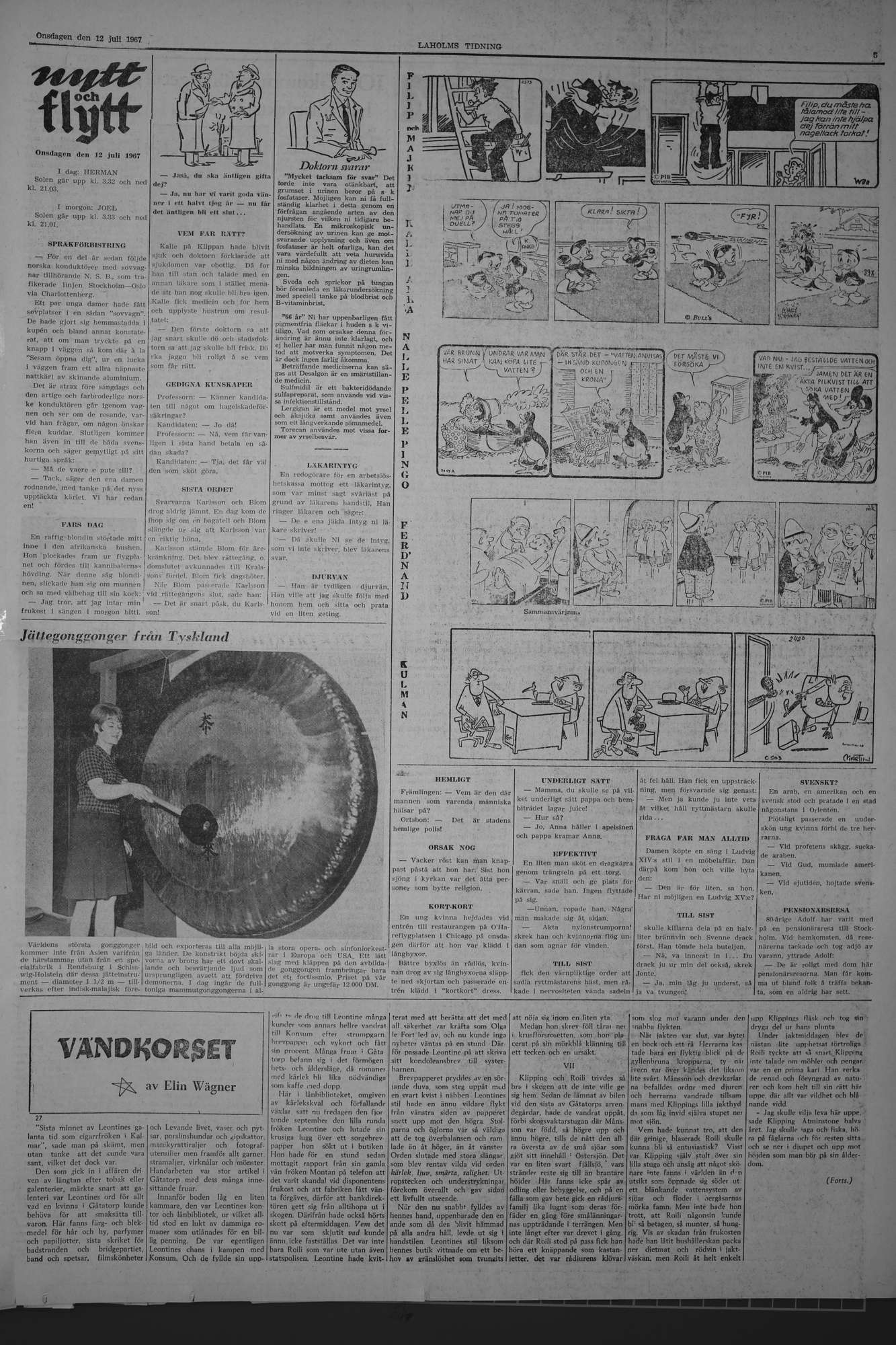 Laholms Tidning Onsdag 12 juli 1967, sida 5