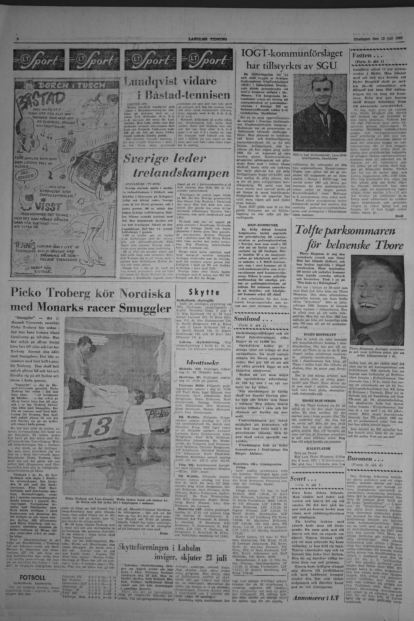 Laholms Tidning Onsdag 12 juli 1967, sida 6
