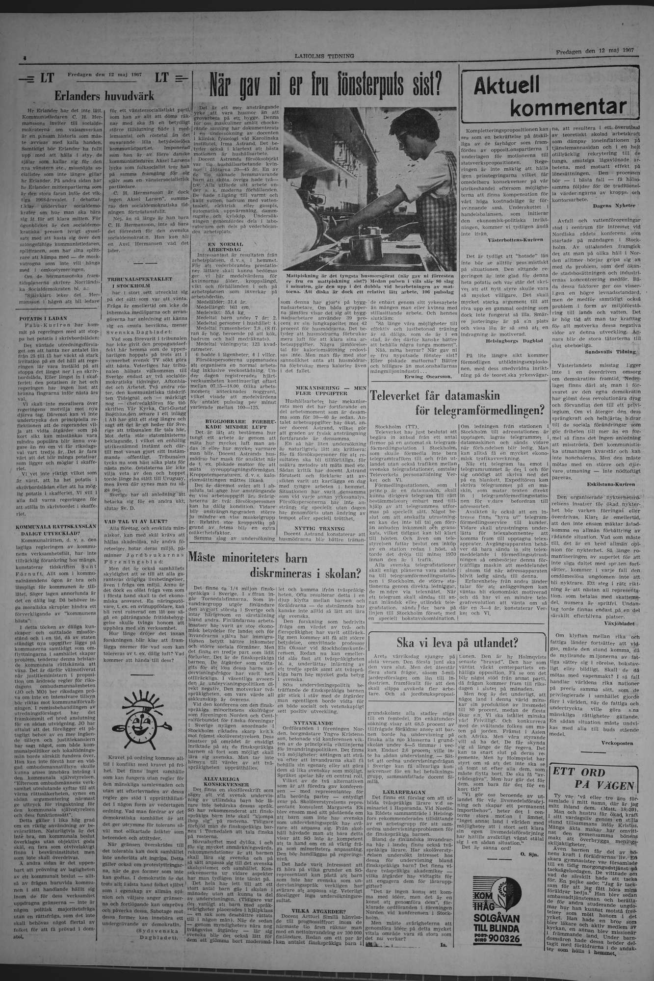 Laholms Tidning Fredag 12 maj 1967, sida 4