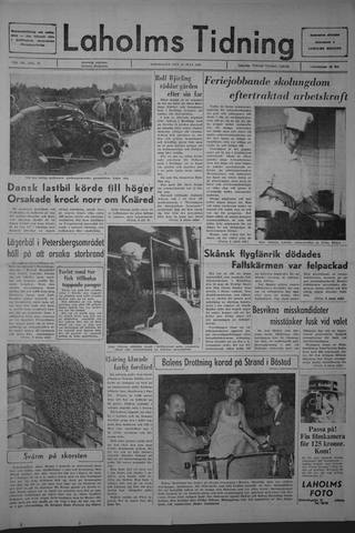 Förstasidan, Torsdag 13 juli 1967