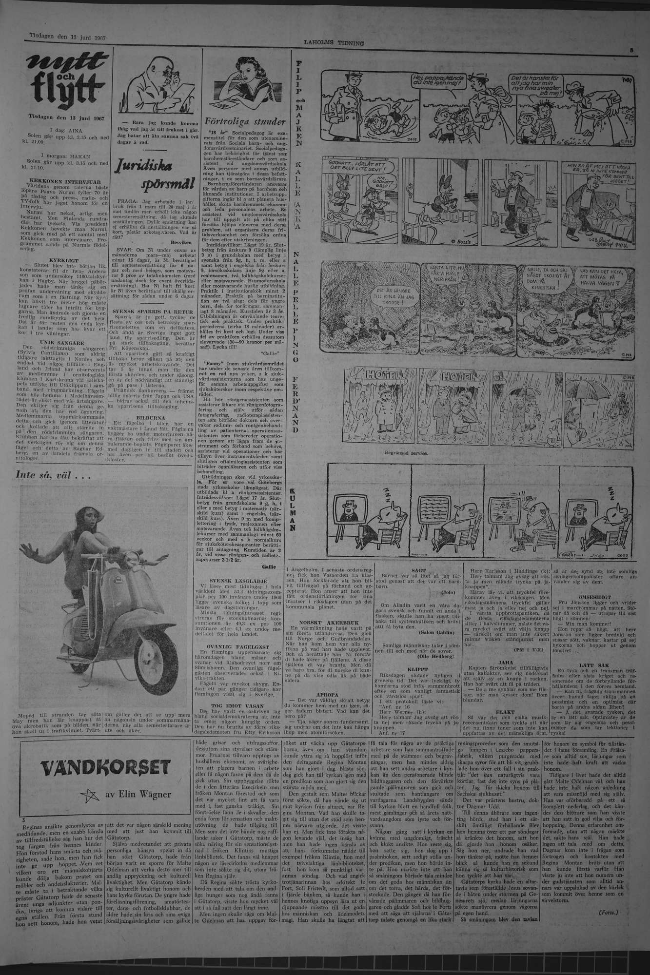 Laholms Tidning Tisdag 13 juni 1967, sida 5