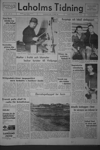 Förstasidan, Måndag 13 mars 1967