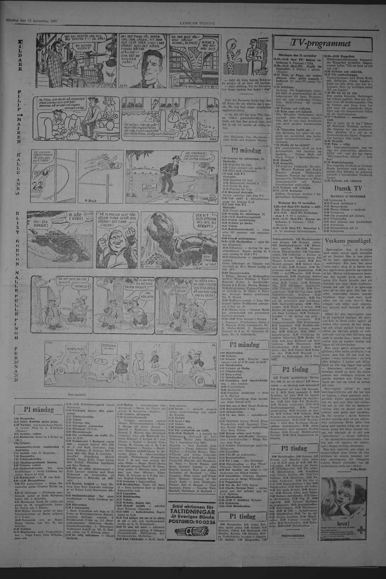 Laholms Tidning Måndag 13 november 1967, sida 5