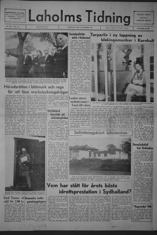 Förstasidan, Fredag 13 oktober 1967