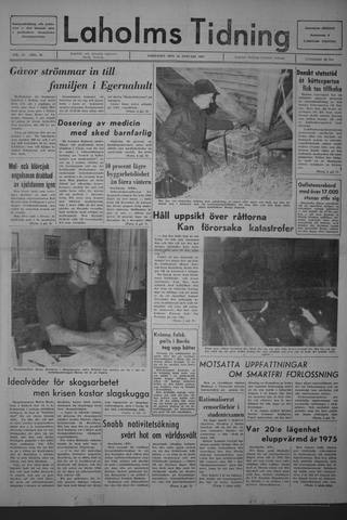 Förstasidan, Lördag 14 januari 1967